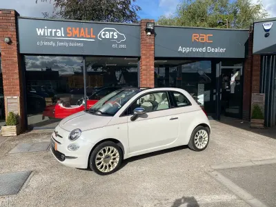 Used Fiat 500 Anniversary 69 HP (50 kW) 2017 White Cabriolet