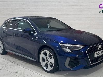 Used Audi A3 S-Line 110 HP (80 kW) 2024 Blue Hatchback