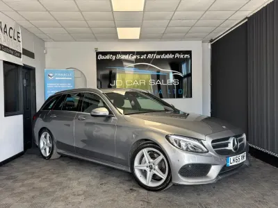 Begagnad Mercedes C220 AMG line 170 HK (125 kW) 2015 Silver Kombi
