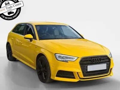 Used Audi A3 S-Line 150 HP (110 kW) 2017 Yellow Hatchback