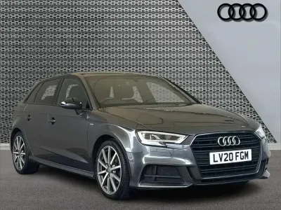 Used Audi A3 Black Edition 147 HP (108 kW) 2020 Grey Sedan