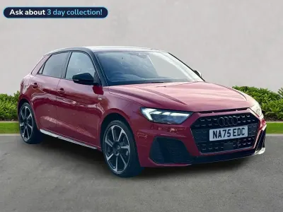Used Audi A1 Sportback Black Edition 95 HP (69 kW) 2025 Red Hatchback