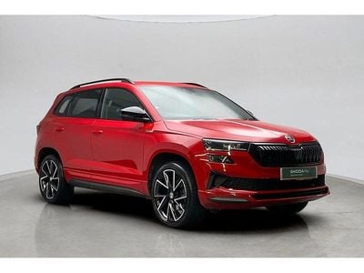 Used Skoda Karoq SportLine 140 HP (102 kW) 2023 Velvet red metallic SUV