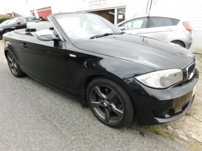 Used BMW 120 Cabriolet Exclusive 2013 Black Cabriolet