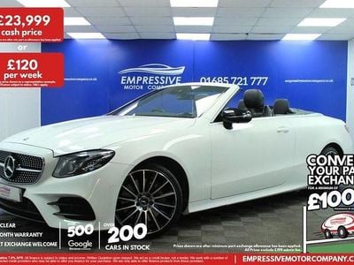Used Mercedes E350 AMG line 2019 White Cabriolet