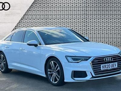 White Used 2020 Audi A6 S-Line Sedan | £22,150 (Fair price)