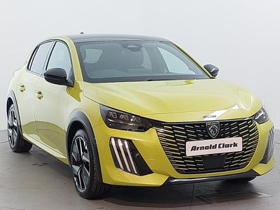 Metallic ageuda yellow New 2025 Peugeot e-208 GTi Hatchback | £19,998 (Fair price)