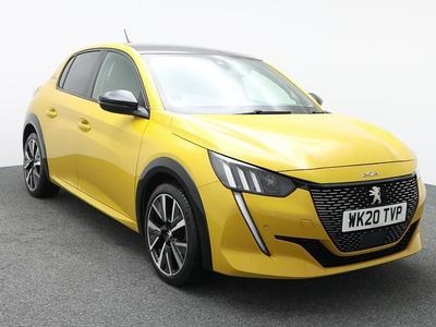 Used Peugeot 208 GT-line 100 HP (73 kW) 2020 Yellow Hatchback