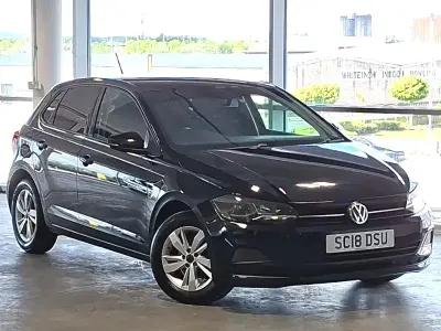Begagnad VW Polo SE 95 HK (69 kW) 2018 Svart Halvkombi