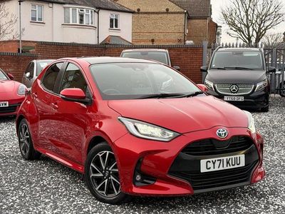 Used Toyota Yaris Hybrid Design 2021 Red Hatchback