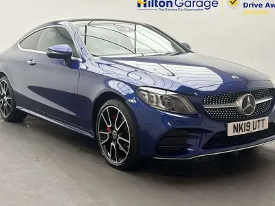 Used Mercedes C200 AMG Line Premium Plus 198 HP (145 kW) 2019 Blue Coupe