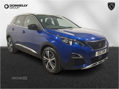 Blue Used 2019 Peugeot 3008 GT-line SUV | £10,985 (Fair price)