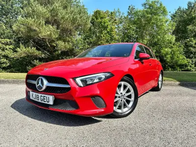 Used Mercedes A180 116 HP (85 kW) 2018 Red Hatchback