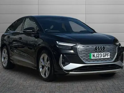 Used Audi Q4 e-tron S-Line 150 kW (204 HP) 2023 Mythos black SUV