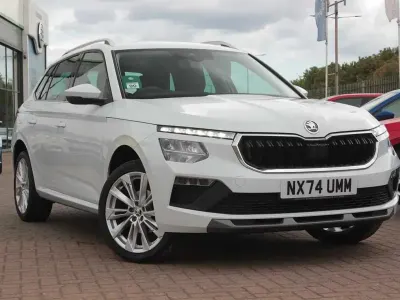Used Skoda Kamiq SE L 115 HP (84 kW) 2024 Moon white metallic SUV