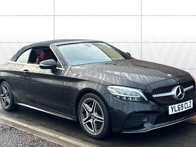 Used Mercedes C300 AMG line 245 HP (180 kW) 2020 Black Cabriolet