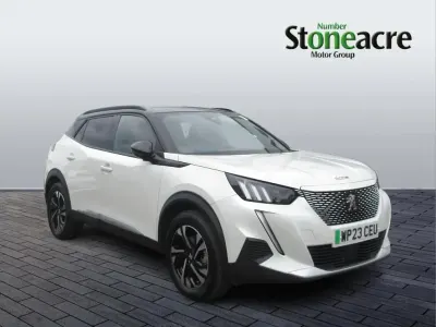 Used Peugeot e-2008 GTi 100 kW (136 HP) 2023 White SUV