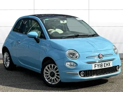 Używany Fiat 500 Lounge 69 KM (50 kW) 2018 Niebieski Hatchback