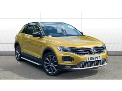 Used VW T-Roc SEL 190 HP (139 kW) 2018 Yellow SUV