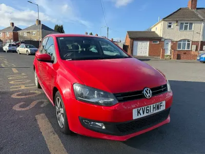 Used VW Polo Match 60 HP (44 kW) 2011 Red Hatchback