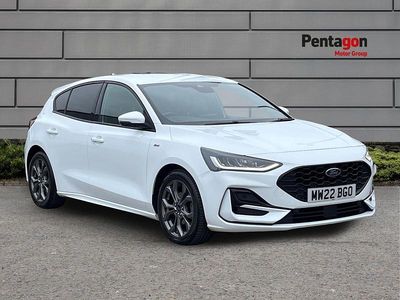 White Used 2022 Ford Focus ST-Line Hatchback | £14,695 (Fair price)