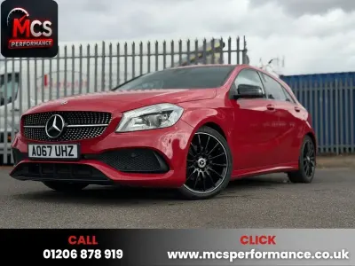Used Mercedes A160 AMG line 102 HP (75 kW) 2017 Red Hatchback