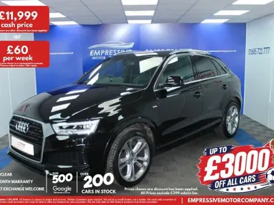 Used Audi Q3 S-Line 150 HP (110 kW) 2018 Black SUV