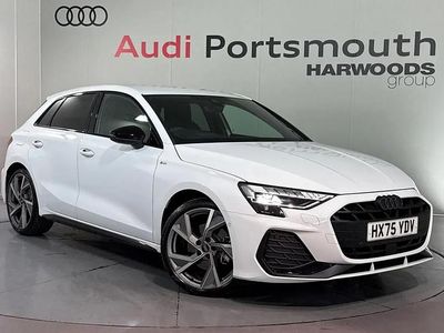 Used Audi A3 Black Edition 150 HP (110 kW) 2025 White Hatchback