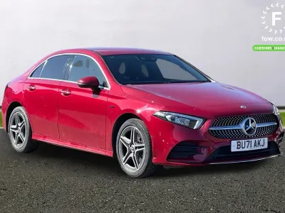 Used Mercedes A250 AMG Line Premium 218 HP (160 kW) 2021 Red Sedan