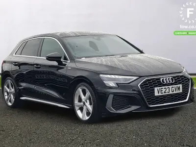 Używany Audi A3 S-Line 150 KM (110 kW) 2023 Czarny Sedan/Limuzyna