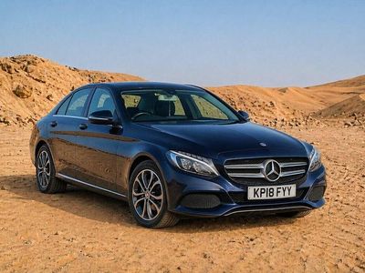 Begagnad Mercedes C220 170 HK (125 kW) 2018 Blå Sedan
