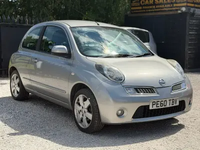 Begagnad Nissan Micra N-TEC 79 HK (58 kW) 2010 Silver Halvkombi