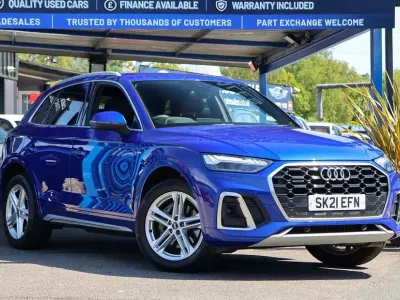 Used Audi Q5 S-Line 245 HP (180 kW) 2021 Blue SUV