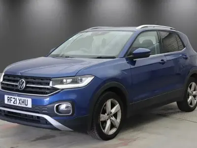 Used VW T-Cross SEL 110 HP (80 kW) 2021 Blue SUV