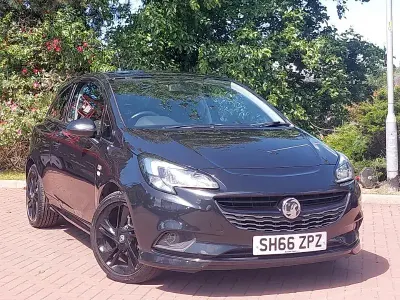 Used Vauxhall Corsa Edition 75 HP (55 kW) 2016 Black Hatchback