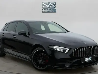 Used Mercedes A200 AMG line 163 HP (119 kW) 2018 Black Hatchback