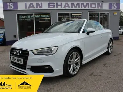 Used Audi A3 Cabriolet S-Line 150 HP (110 kW) 2015 White Cabriolet