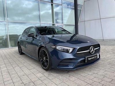 Used Mercedes A180 AMG Line Premium Plus 136 HP (100 kW) 2022 Blue Hatchback