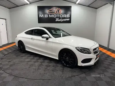 Used Mercedes C250 AMG Line Premium 204 HP (150 kW) 2018 White Coupe