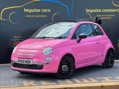 Used Fiat 500C Pop 69 HP (50 kW) 2010 Pink Cabriolet