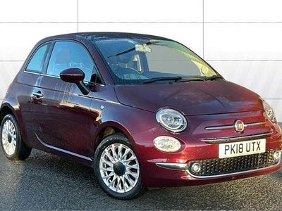 Red Used 2018 Fiat 500 Lounge Hatchback | £7,474 (Fair price)