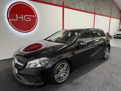 Used Mercedes A200 AMG line 156 HP (114 kW) 2018 Black Hatchback