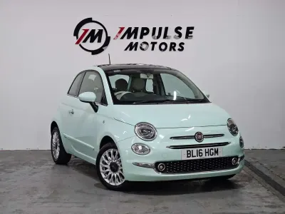 Używany Fiat 500 Lounge 69 KM (50 kW) 2016 Zielony Hatchback