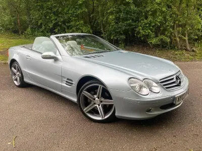 Used Mercedes SL500 2003 Silver Cabriolet