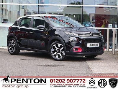 Black Used 2018 Citroën C3 PureTech Hatchback | £8,490 (Fair price)