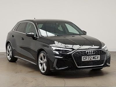 Used Audi A3 S-Line 110 HP (80 kW) 2022 Black Sedan