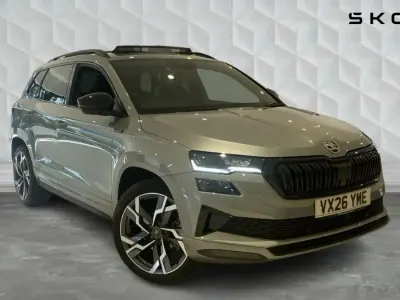 New Skoda Karoq SportLine 190 HP (139 kW) 2026 Smokey silver SUV