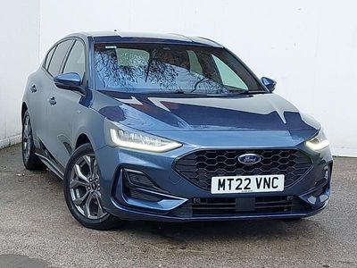 Blue Used 2022 Ford Focus ST-Line Hatchback | £16,798 (A bit pricey)