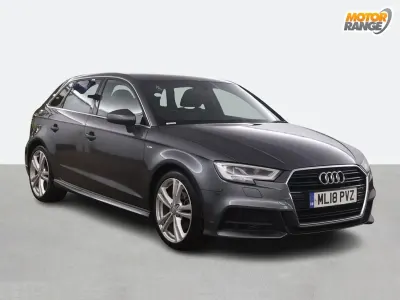 Used Audi A3 S-Line 150 HP (110 kW) 2018 Grey Sedan