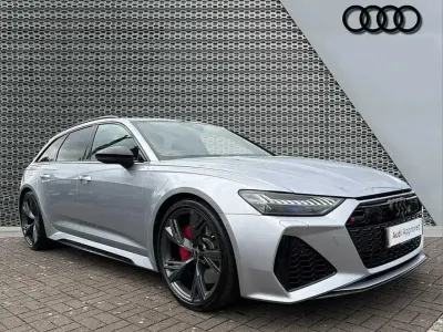 Used Audi RS6 Advanced 591 HP (434 kW) 2021 Silver Estate